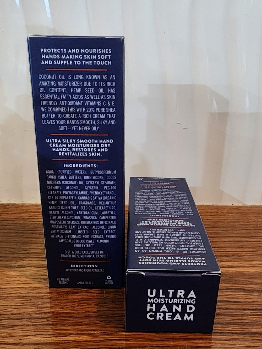 Trader Joe's Ultra Moisturizing Hand Cream 3oz Size - Set Of 2 New Boxes - Picture 2 of 3